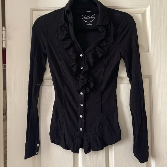 INC jersey button-down with Jewel buttons. - Picture 2 of 2